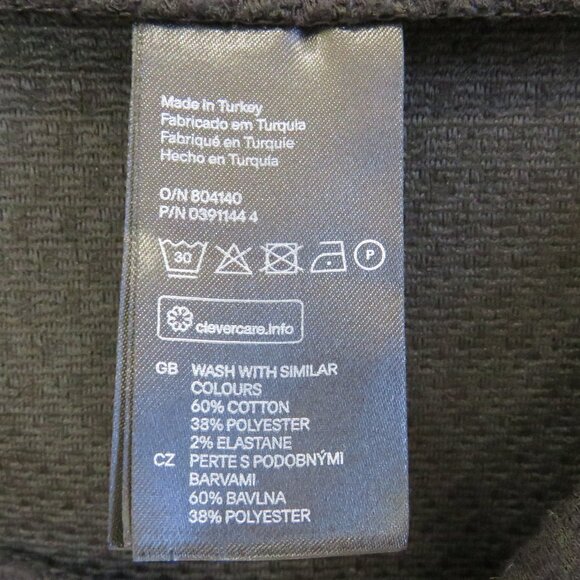 H&M* Women's Textured Front‎ Wrap Design ALL Black Pencil Skirt~ Size Medium - Picture 4 of 8